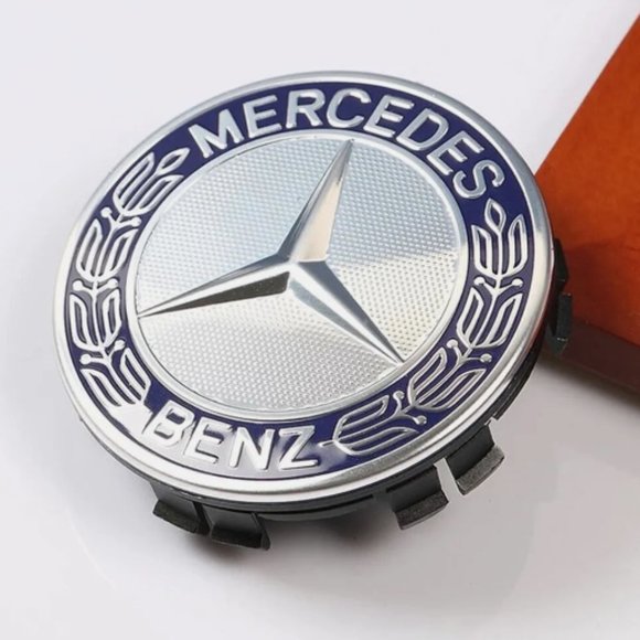 NEW 4 Classic Mercedes-Benz 75MM Wheel Hub Caps - Picture 2 of 4
